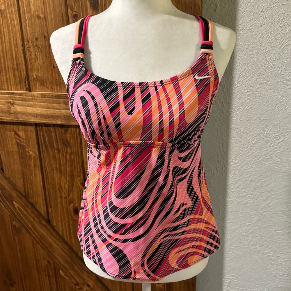 Nike | mult color | tankini swim suit top | Sz 8 (M)